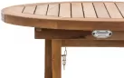 Okrągły stolik z drewna teak średnica 50 cm marao
