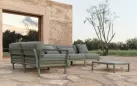 Modułowy nowoczesny narożnik ogrodowy máximo nardi cactus poduszki Timo Sunbrella