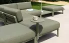 Modułowy nowoczesny narożnik ogrodowy máximo nardi cactus poduszki Timo Sunbrella
