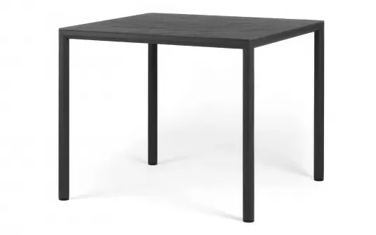 Antracyt stół ogrodowy aluminiowy z blatem hpl 90x90 pijave nardi
