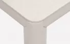 Beżowy stół ogrodowy aluminiowy z blatem hpl 140x80 pijave nardi