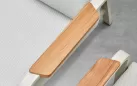 Wykończenie podłokietników drewnem tekowym premium