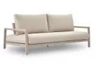 Sofa leżanka ogrodowa z przestawnym oparciem aluminiowa oasis kolor beżowy