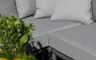 Aluminiowy narożnik ogrodowy grafitowy NUBA 