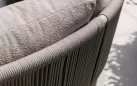 Beżowy narożnik ogrodowy aluminiowy o organicznych kształtach olympus