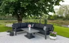 Aluminiowy stół ogrodowy z regulowaną wysokością z blatem ceramicznym luca antracyt
