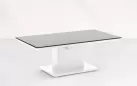 Aluminiowy stół ogrodowy z regulowaną wysokością z blatem ceramicznym luca biały