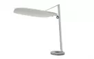 Biały designerski parasol z podstawą granitową okrągłą tekno higold