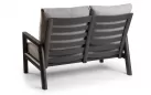 Dwuosobowa sofa ogrodowa wypoczynkowa aluminiowa z pochylonymi oparciami Sevilla