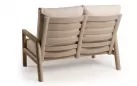 2-osobowa sofa ogrodowa aluminiowa beżowa z wysokim oparciem Sevilla