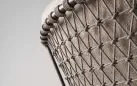 Zestaw wypoczynkowy ogrodowy aluminiowy z bardzo szeroką sofą trzyosobową w kolorze kawowym juno