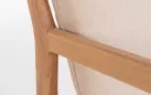 Zestaw ogrodowy sofa dwuosobowa 2 fotelami z drewna akacji na balkon danubio bizzotto