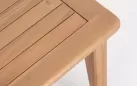 Zestaw ogrodowy sofa dwuosobowa 2 fotelami z drewna akacji na balkon danubio bizzotto