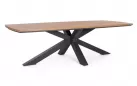 Duży stół ogrodowy aluminiowy nogi antracyt z blatem z efektem drewna zelmar 260 x 118 cm bizzotto