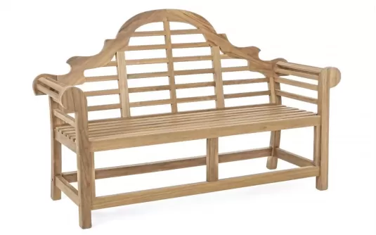 Ławka ogrodowa w stylu klasycznym z drewna teak VERADERO Ławka ogrodowa w stylu klasycznym z drewna teak VERADERO