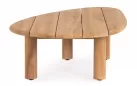 Stolik kawowy teak z drewna premium Titus 120x78 cm