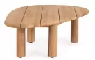 Stolik kawowy teak z drewna premium Titus 120x78 cm