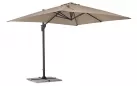 Ogrodowy parasol z nogą boczną 3 x 3 m antracyt poszycie taupe Porto bizzotto