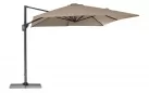 Ogrodowy parasol z nogą boczną 3 x 3 m antracyt poszycie taupe Porto bizzotto