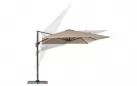 Ogrodowy parasol z nogą boczną 3 x 3 m antracyt poszycie taupe Porto bizzotto