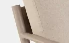 Komplet wypoczynkowy na taras lub balkon aluminiowy z efektem drewna sirius bizzotto