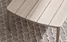 Komplet wypoczynkowy na taras lub balkon aluminiowy z efektem drewna sirius bizzotto