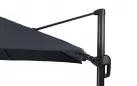 Parasol ogrodowy 3x3 LED premium z nogą boczną i podstawą granitową z kółkami duraflex