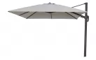 Parasol ogrodowy noga boczna ciemnokawowa 3x4 m | poszycie Spuncrylic szarobężowy 