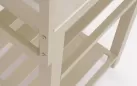 Narożna szafka ogrodowa kuchenna modułowa aluminiowa beżowa aria bizzotto