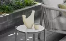 Zestaw ogrodowy wypoczynkowy w kolorze taupe z sofą trzyosobową AppleBee bora bora