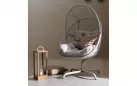 Fotel ogrodowy typu cocoon jasnobeżowy palawan bizzotto