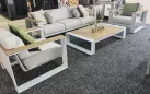 Białe meble ogrodowe aluminiowe cambusa higold