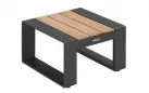 Luksusowy leżak ogrodowy aluminiowy z elementami z drewna teak CAMBUSA higold