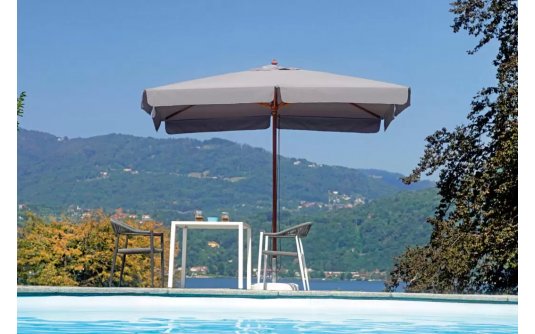 Szary parasol 3x2 noga centralna 3x2 m LUXO 