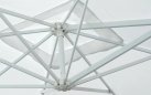 Biały parasol ogrodowy noga boczna 3x3 ISLETA