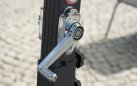 Kremowy parasol ogrodowy noga boczna 3x3 ISLETA