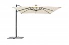 kwadratowy parasol 3x3 m z nogą boczną kolor kremowy
