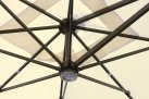 kwadratowy parasol 3x3 m z nogą boczną kolor kremowy