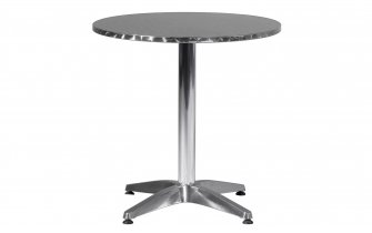 Okrągły aluminiowy stolik bistro na nodze średnica 70 cm PINTO 