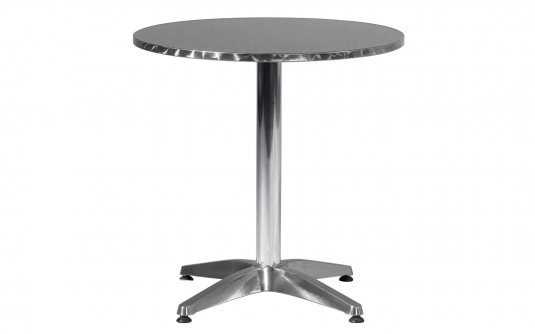 Okrągły aluminiowy stolik bistro na nodze średnica 70 cm PINTO 