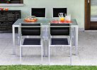 zestaw obiadowy aluminiowy z fotelami Ridotti