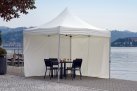 Biały pawilon szybkoskładalny aluminiowy teleskopowe nogi 3x3 ROSALINDA