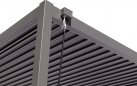 Pergola aluminiowa lamelowa MEXICO 2,30 m- antracyt, z regulacją i odpływem