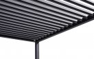 Pergola aluminiowa lamelowa MEXICO 2,30 m- antracyt, z regulacją i odpływem