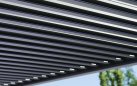 Pergola aluminiowa lamelowa MEXICO 2,30 m- antracyt, z regulacją i odpływem
